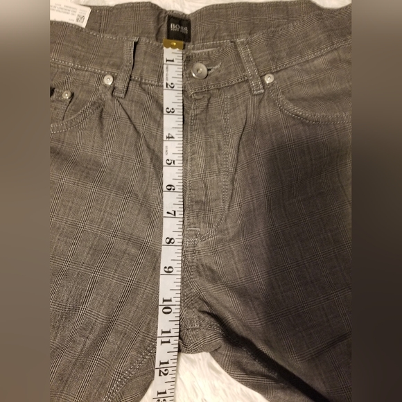 Hugo BOSS Men's Plaid Dress Pants Color Gray Size 32X32 - Picture 5 of 15